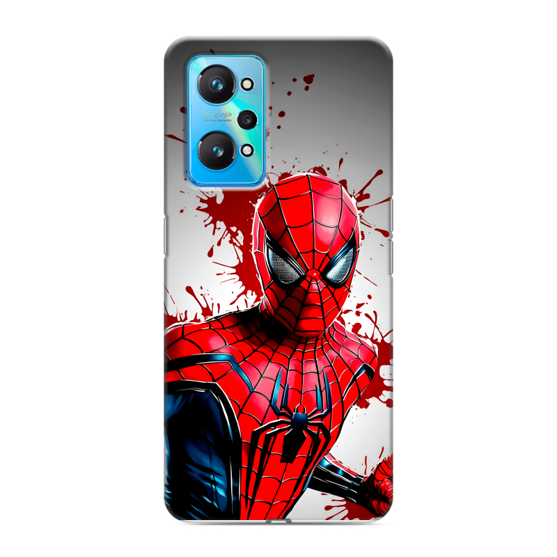 Силиконовый чехол на Realme GT Neo 2 с принтом Spiderman Человек паук Силиконовый чехол на Realme GT Neo 2 с принтом Spiderman Человек паук