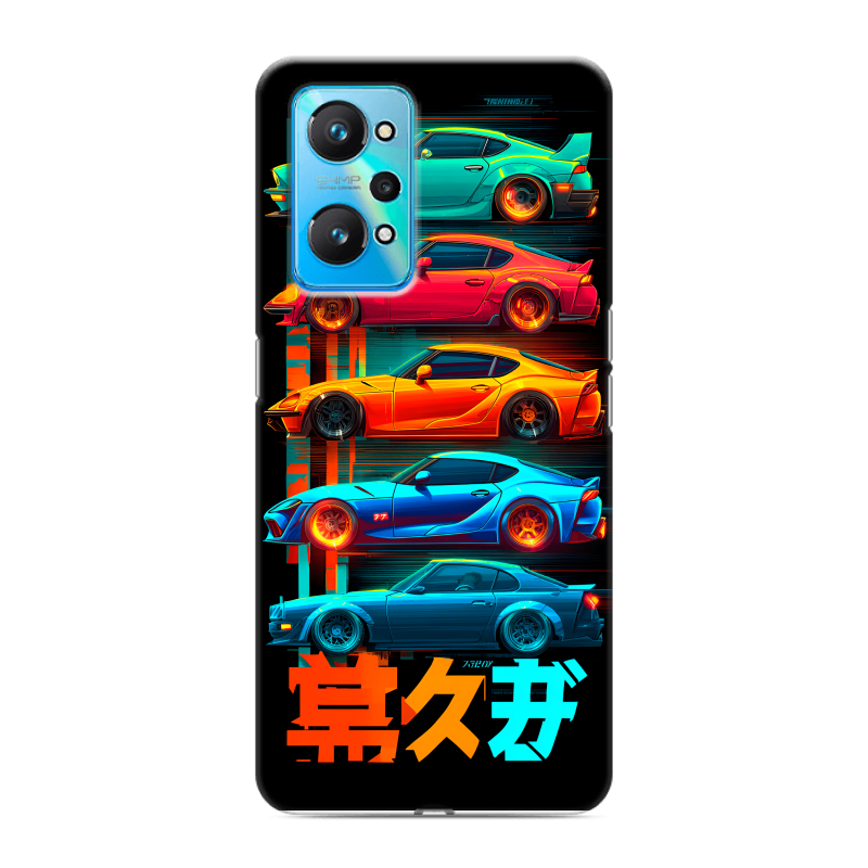 Силиконовый чехол на Realme GT Neo 2 с принтом машины тачки Силиконовый чехол на Realme GT Neo 2 с принтом машины тачки