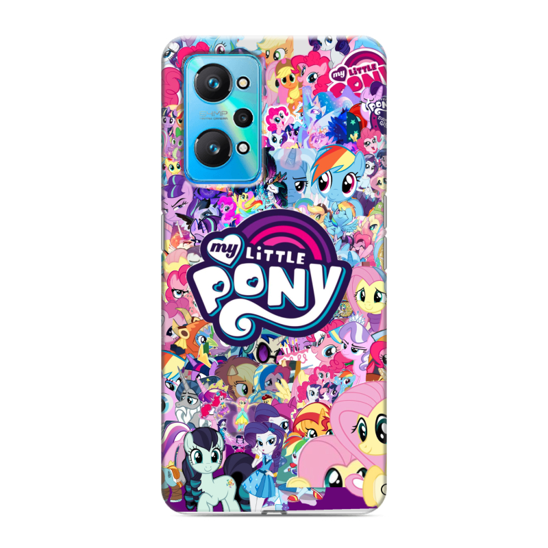 Силиконовый чехол на Realme GT Neo 2 с принтом My little pony Дружба чудо Силиконовый чехол на Realme GT Neo 2 с принтом My little pony Дружба чудо