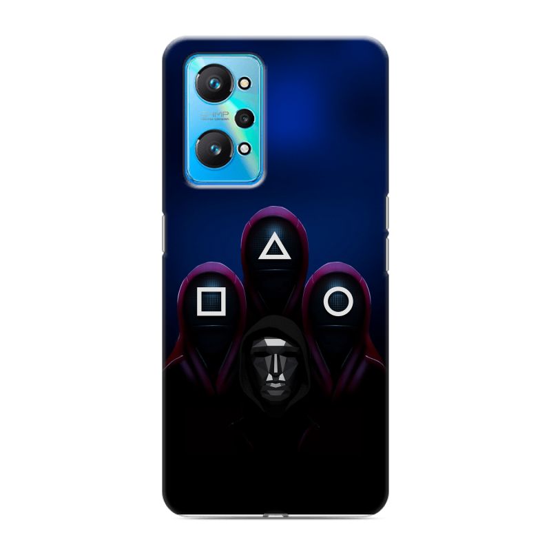 Силиконовый противоударный чехол на Realme GT Neo 2 с принтом Игра Кальмара Силиконовый противоударный чехол на Realme GT Neo 2 с принтом Игра Кальмара