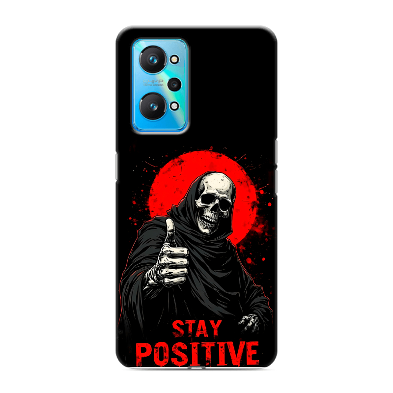 Силиконовый чехол на Realme GT Neo 2 с принтом смешной скелет Силиконовый чехол на Realme GT Neo 2 с принтом смешной скелет