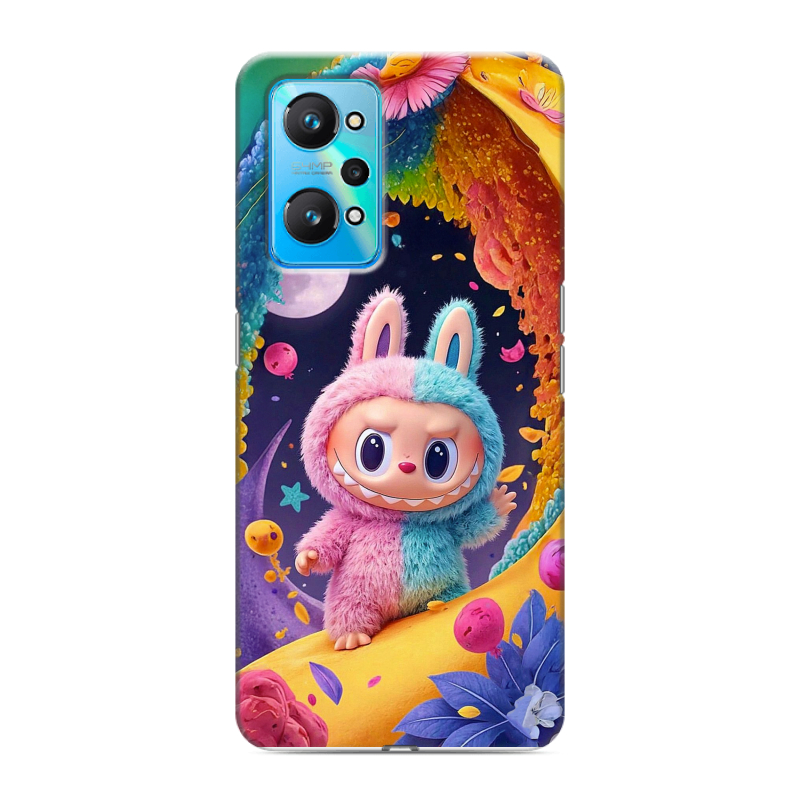Силиконовый чехол на Realme GT Neo 2 с принтом Labubu Лабубу Силиконовый чехол на Realme GT Neo 2 с принтом Labubu Лабубу