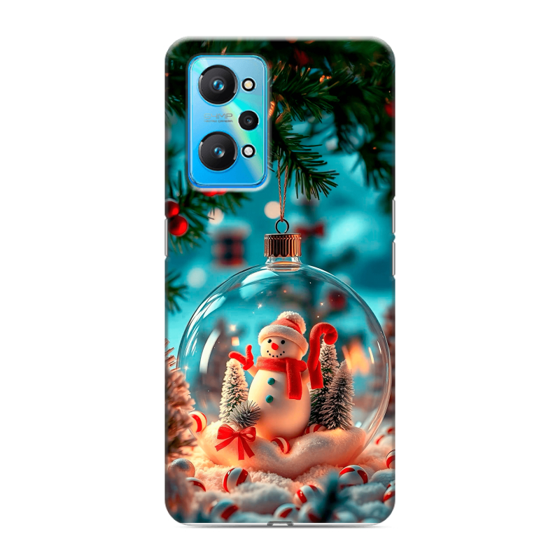 Силиконовый чехол на Realme GT Neo 2 с принтом Новый год Силиконовый чехол на Realme GT Neo 2 с принтом Новый год