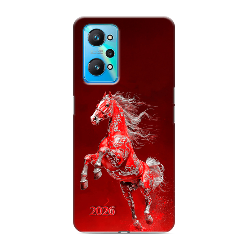 Силиконовый чехол на Realme GT Neo 2 с принтом Новый год Силиконовый чехол на Realme GT Neo 2 с принтом Новый год
