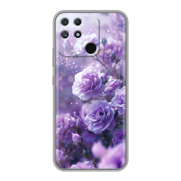 Силиконовый чехол на Realme Narzo 50A с принтом Розы цветы Силиконовый чехол на Realme Narzo 50A с принтом Розы цветы