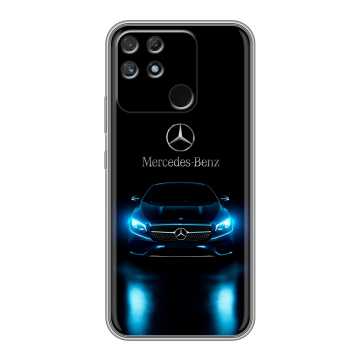 Силиконовый чехол на Realme Narzo 50A с принтом Mercedes Мерседес Силиконовый чехол на Realme Narzo 50A с принтом Mercedes Мерседес