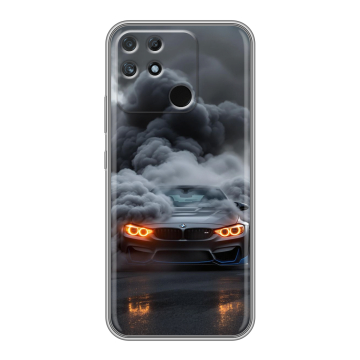 Силиконовый чехол на Realme Narzo 50A с принтом BMW БМВ Силиконовый чехол на Realme Narzo 50A с принтом BMW БМВ