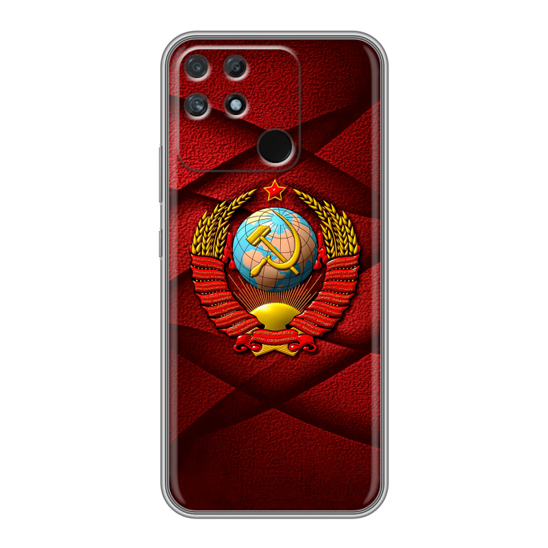 Силиконовый чехол на Realme Narzo 50A с принтом Герб СССР Силиконовый чехол на Realme Narzo 50A с принтом Герб СССР