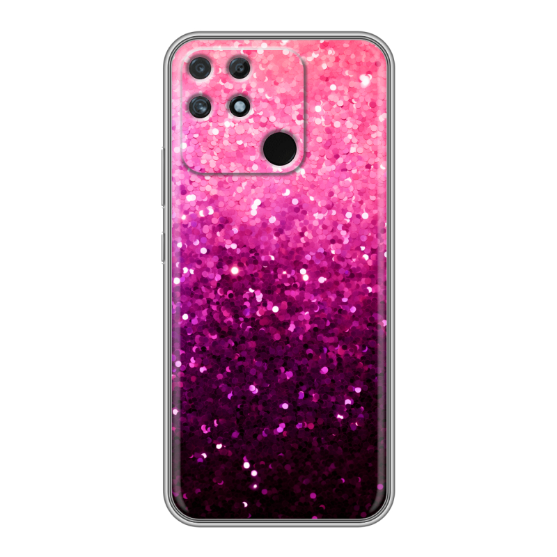 Силиконовый чехол на Realme Narzo 50A с принтом Блестки Силиконовый чехол на Realme Narzo 50A с принтом Блестки
