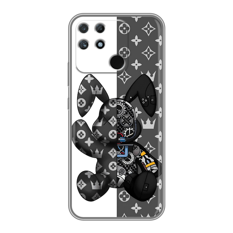 Силиконовый чехол на Realme Narzo 50A с принтом Луи робот Силиконовый чехол на Realme Narzo 50A с принтом Луи робот