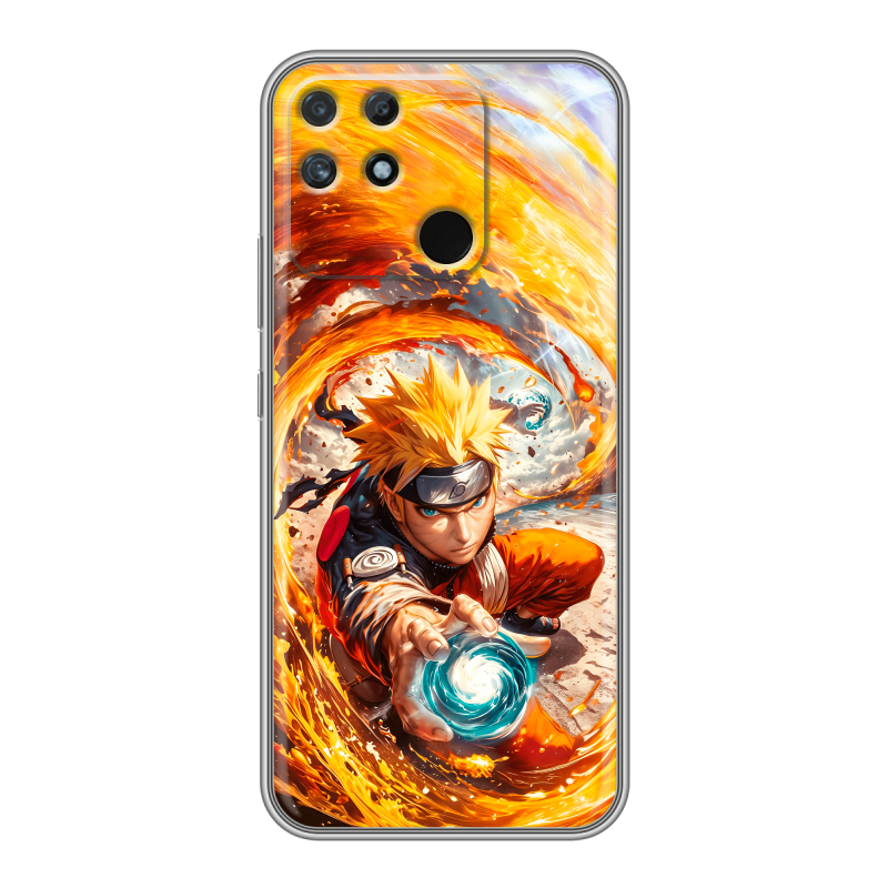 Силиконовый чехол на Realme Narzo 50A с принтом Аниме Наруто Naruto Силиконовый чехол на Realme Narzo 50A с принтом Аниме Наруто Naruto