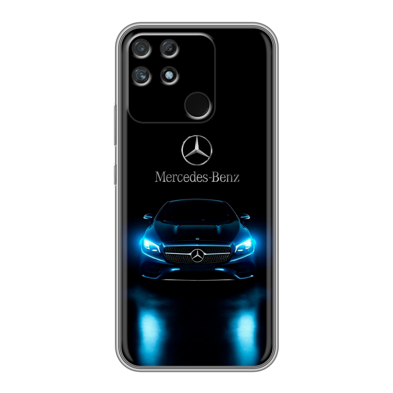 Силиконовый чехол на Realme Narzo 50A с принтом Mercedes Мерседес Силиконовый чехол на Realme Narzo 50A с принтом Mercedes Мерседес