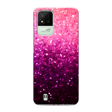 Силиконовый противоударный чехол на Realme Narzo 50i с принтом Блестки Силиконовый противоударный чехол на Realme Narzo 50i с принтом Блестки