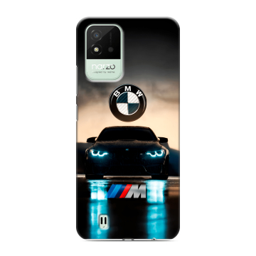 Силиконовый противоударный чехол на Realme Narzo 50i с принтом БМВ BMW Силиконовый противоударный чехол на Realme Narzo 50i с принтом БМВ BMW