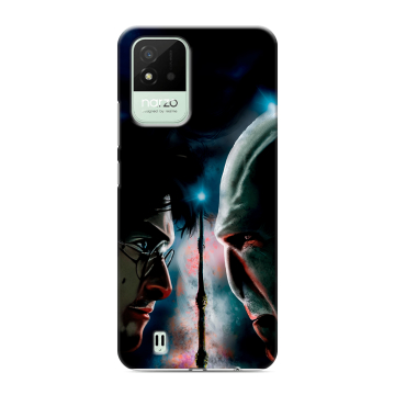 Силиконовый противоударный чехол на Realme Narzo 50i с принтом Гарри Поттер Harry Potter