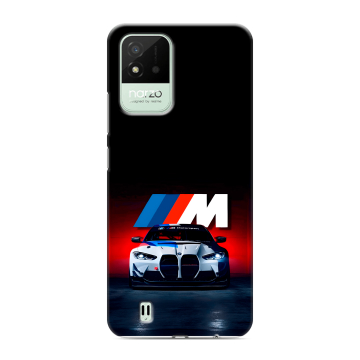 Силиконовый противоударный чехол на Realme Narzo 50i с принтом БМВ BMW Силиконовый противоударный чехол на Realme Narzo 50i с принтом БМВ BMW