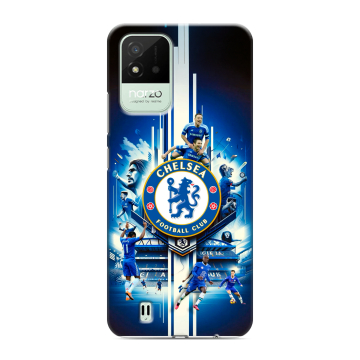 Силиконовый противоударный чехол на Realme Narzo 50i с принтом Chelsea Челси