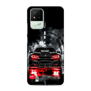 Силиконовый противоударный чехол на Realme Narzo 50i с принтом BMW БМВ Силиконовый противоударный чехол на Realme Narzo 50i с принтом BMW БМВ