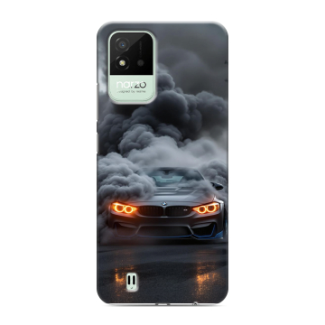 Силиконовый противоударный чехол на Realme Narzo 50i с принтом BMW БМВ Силиконовый противоударный чехол на Realme Narzo 50i с принтом BMW БМВ