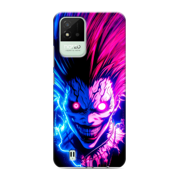 Силиконовый противоударный чехол на Realme Narzo 50i с принтом Death note Тетрадь смерти