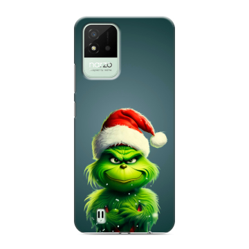 Силиконовый противоударный чехол на Realme Narzo 50i с принтом Новый год Силиконовый противоударный чехол на Realme Narzo 50i с принтом Новый год
