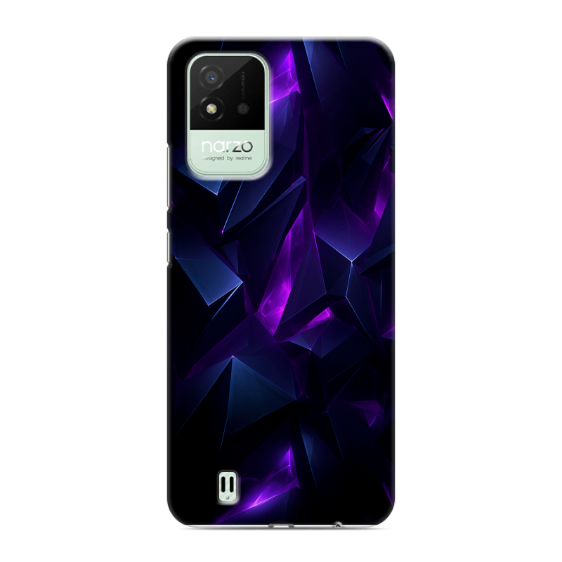 Силиконовый противоударный чехол на Realme Narzo 50i с принтом Абстракиция Силиконовый противоударный чехол на Realme Narzo 50i с принтом Абстракиция