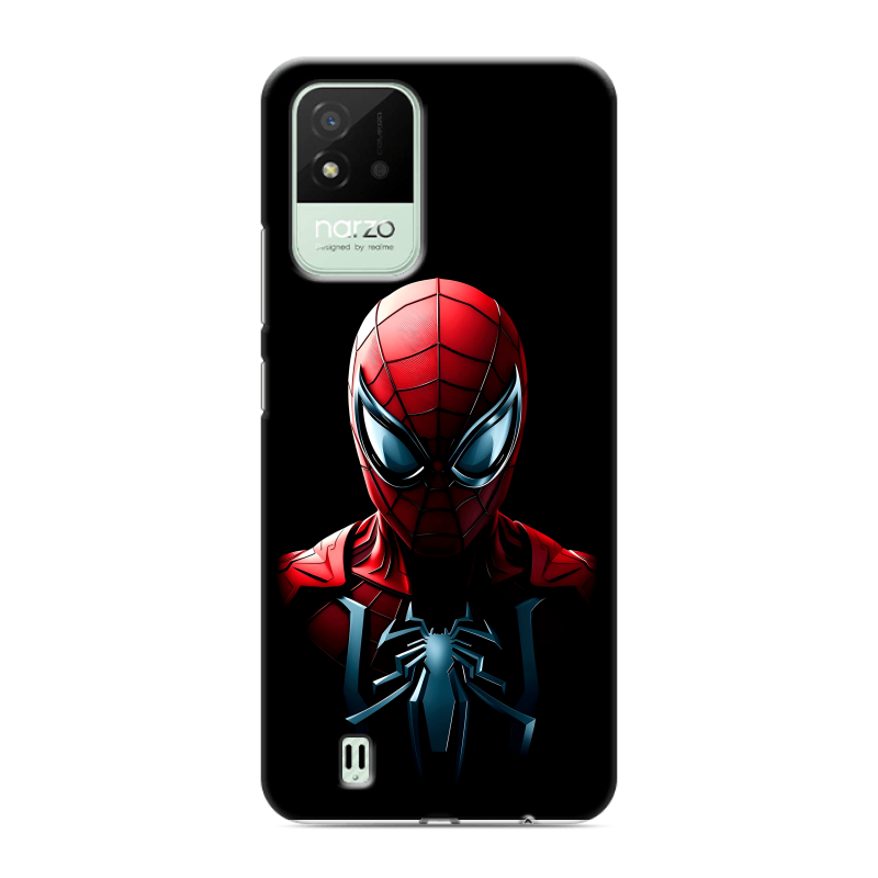 Силиконовый противоударный чехол на Realme Narzo 50i с принтом Spiderman Человек паук Силиконовый противоударный чехол на Realme Narzo 50i с принтом Spiderman Человек паук