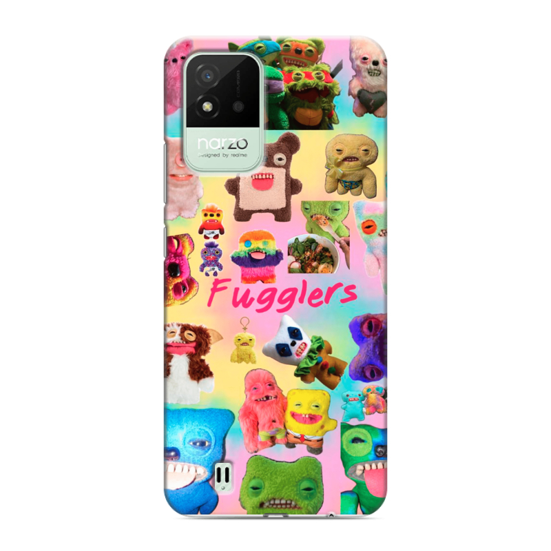 Силиконовый противоударный чехол на Realme Narzo 50i с принтом Флагер Fuggler Силиконовый противоударный чехол на Realme Narzo 50i с принтом Флагер Fuggler