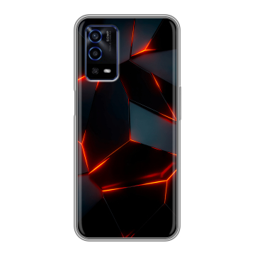Силиконовый противоударный чехол на OPPO A55 с принтом Яркие абстракции Силиконовый противоударный чехол на OPPO A55 с принтом Яркие абстракции