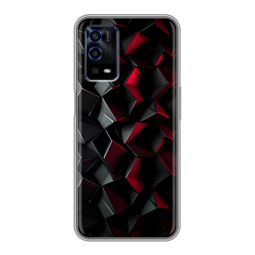 Силиконовый противоударный чехол на OPPO A55 с принтом Абстракция