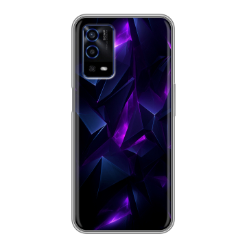 Силиконовый противоударный чехол на OPPO A55 с принтом Абстракиция Силиконовый противоударный чехол на OPPO A55 с принтом Абстракиция