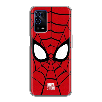 Силиконовый противоударный чехол на OPPO A55 с принтом человек паук spiderman