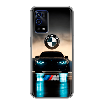 Силиконовый противоударный чехол на OPPO A55 с принтом БМВ BMW
