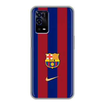 Силиконовый противоударный чехол на OPPO A55 с принтом Барселона Barcelona