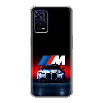 Силиконовый противоударный чехол на OPPO A55 с принтом БМВ BMW