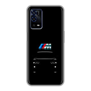 Силиконовый противоударный чехол на OPPO A55 с принтом БМВ BMW