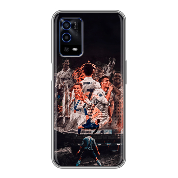 Силиконовый противоударный чехол на OPPO A55 с принтом Реал Роналдо Real Ronaldo Силиконовый противоударный чехол на OPPO A55 с принтом Реал Роналдо Real Ronaldo