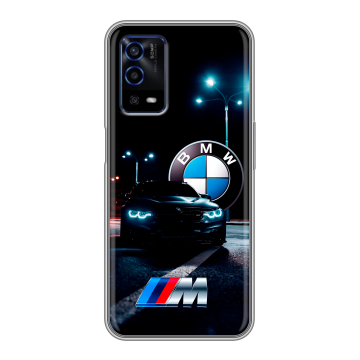 Силиконовый противоударный чехол на OPPO A55 с принтом БМВ BMW