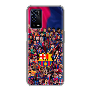 Силиконовый противоударный чехол на OPPO A55 с принтом Барселона Barcelona Силиконовый противоударный чехол на OPPO A55 с принтом Барселона Barcelona