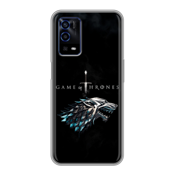 Силиконовый противоударный чехол на OPPO A55 с принтом Игра Престолов Game Thrones