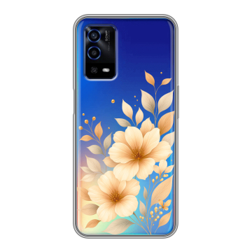 Силиконовый противоударный чехол на OPPO A55 с принтом для девушки Силиконовый противоударный чехол на OPPO A55 с принтом для девушки
