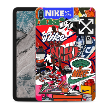 Силиконовый чехол на Nokia T20 с принтом Найк Nike яркий