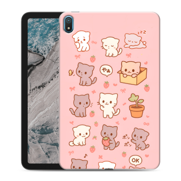Силиконовый чехол на Nokia T20 с принтом Hello Kitty Хелоу Кити