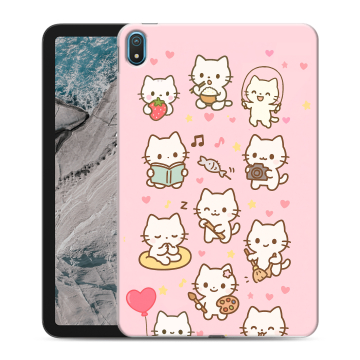 Силиконовый чехол на Nokia T20 с принтом Hello Kitty Хелоу Кити