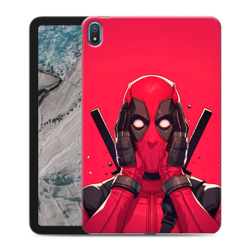 Силиконовый чехол на Nokia T20 с принтом Дедпул Deadpool