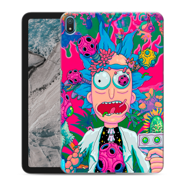 Силиконовый чехол на Nokia T20 с принтом Рик и Морти Rick Morty