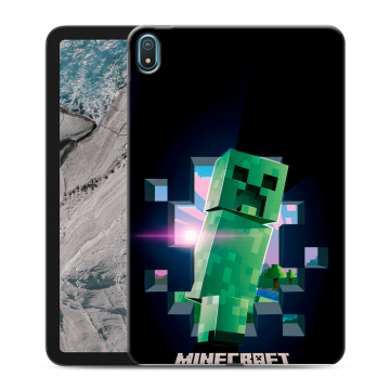Силиконовый чехол на Nokia T20 с принтом Майнкрафт Minecraft