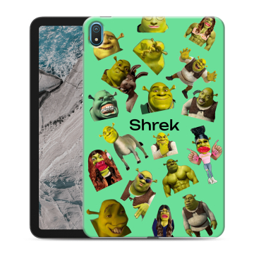 Силиконовый чехол на Nokia T20 с принтом Шрек Shrek Силиконовый чехол на Nokia T20 с принтом Шрек Shrek