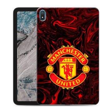 Силиконовый чехол на Nokia T20 с принтом Manchester United