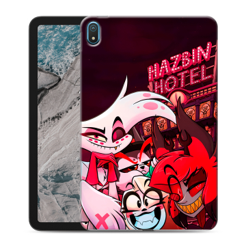 Силиконовый чехол на Nokia T20 с принтом Hazbin Hotel Отель Хазбин